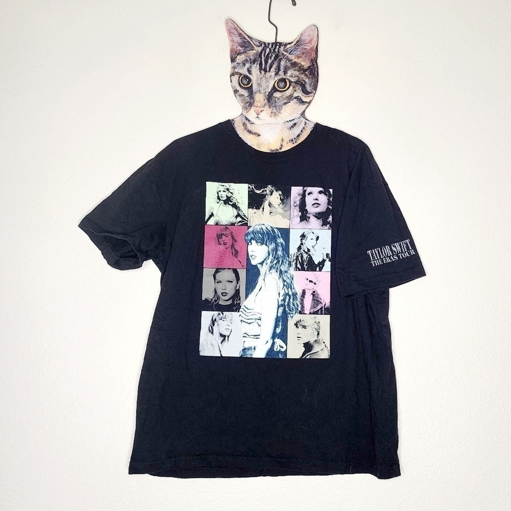 Taylor Swift Eras Tour Black Tee M